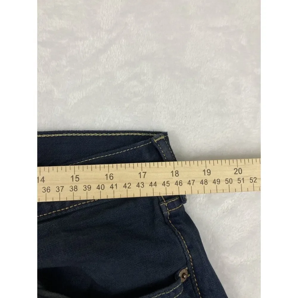 Levi's 501 Button Fly‎ Denim Jeans Mens Blue Dark Wash 36x34 (35x33 Measured)